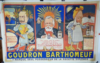affiche française représentant un couple de personnages de dessins animés sur un plan de travail de cuisine