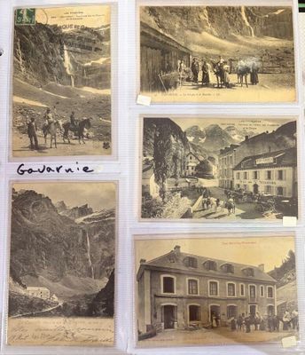 many old photographs of people and horses in this picture