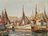 de nombreux bateaux amarrés les uns près des autres