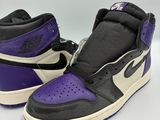 nike air jordan 1 mid court purple / black / white