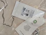 a bag with a label on it sitting on top of a table