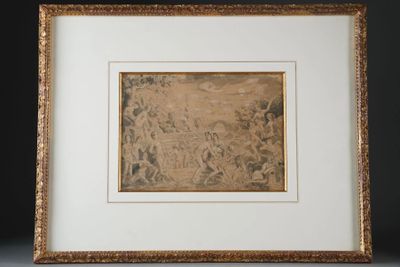 (113) Charles BEAUVERIE (1839- 1923) attribué à. L'âge d'or.…