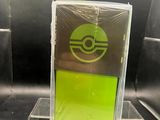 a close up of a box with a pokemon logo on it