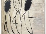 une image représentant un tableau où l'on voit trois personnes debout les unes à côté des autres
