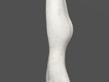 sculpture of a woman standing on her legs on a base