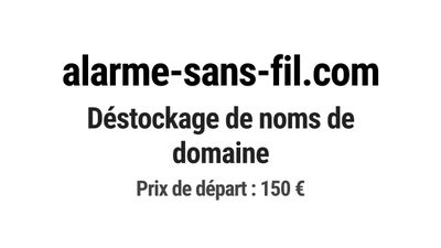 Nom de domaine alarme-sans-fil.