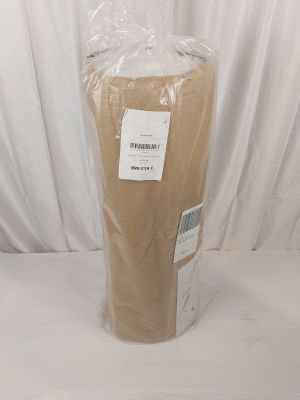a bag of brown paper sitting on a white table