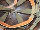 a close up of a helmet on a table