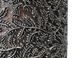 a close up of a vase with a pattern on it