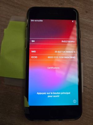 Iphone SE, réinitialisé, sans boîte