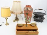 a lot of different types of lamps on the table