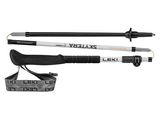 a close up of a pair of ski poles and a leash