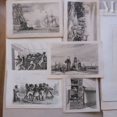 many pictures of people on a boat in the water