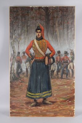 att. à Charles MERLETTE (Bourbon-Lancy 1861-1899 ) : femme h…