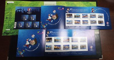 Foot-Ball Euro 2016. BF 137 (cote 250 €) sur un feuillet CEF…