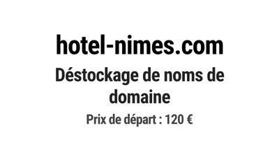 Nom de domaine hotel-nimes.com.