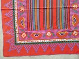 an image of a table cloth with a colorful design