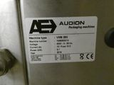 a label on a machine that says audiion