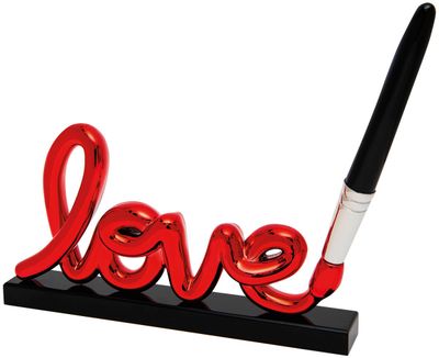l'artiste "Love Sign Red", grande version