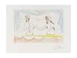 an image of a drawing of two women sitting on a bed