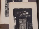 two black and white prints on a piece of paper