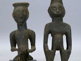 paire de figurines africaines d'un homme et d'une femme
