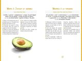 an image of a recipe for avocado on the table