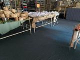 a table that has many items on it in the store