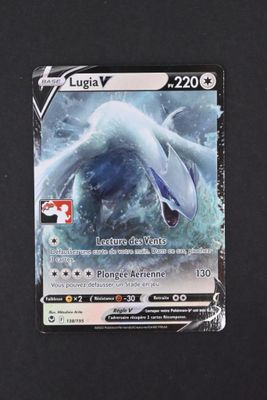 a close up of a pokemon card on a table