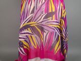 an image of a pink and yellow scarf on a mannequin mannequin