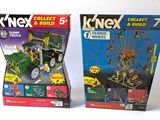 two boxes of knex toys on display on the table