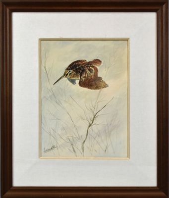 une image représentant un tableau d'un oiseau en plein vol