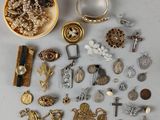 many different types of jewelry on the table