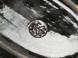 a metal object that is sitting in the water