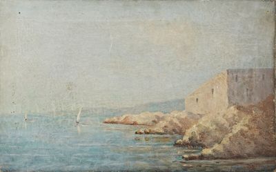 une image d'un tableau représentant un voilier dans l'eau