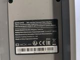 a close up of a cell phone with a label on it