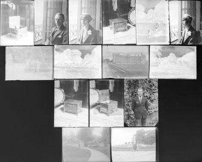 Ensemble de quinze plaques diapositives représentant des scè…