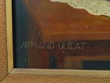 a picture of a painting of a man sitting at a table