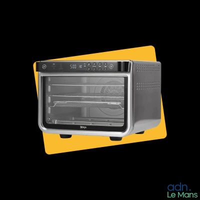une image représentant un four grille-pain sur fond noir