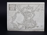 une vieille carte d'une ville dessinée sur un bout de papier
