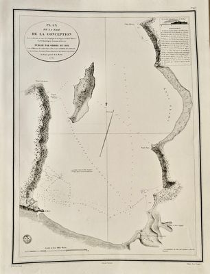 CHILI - Plan de la Baie de Concepcion.. Au Dépot General de …