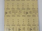 a piece of paper that has a lot of numbers on it