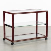 Pierre Vandel (1939) : console ou table d'appoint avec miroi… (photo 5)