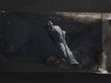 une image représentant une peinture d'une cascade jaillissant d'une grotte
