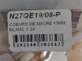 a label on a plastic bag of white rocks