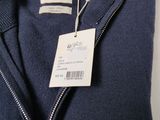 a close up of a sweater with a tag on it