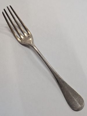 Fourchette en argent "Minerve". 75,5 gr - Photo 1