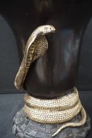 Grande lampe de table imposante en bronze - style Art déco -… (photo 2)