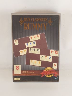 a box that has a game of rummy on it