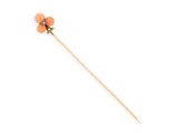 an image of a wooden stick with two orange balls on it
